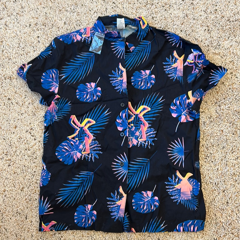 Dutch bros Hawaiian button down